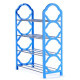 Plastic Shoe Organiser Rack 4 Tier 59 x 18 cm - Random Colours