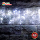 720LED Hanging Icicle Lights Christmas Lights with Memory Functions for Indoor and Outdoor Decor - White Lights