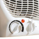 2000W Plastic Upright Fan Heater Portable Heater with Thermostat - White