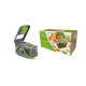 Plastic Multifunction Vegetable and Fruit Chopper Dicer Box 13.5 x 24 x 13 cm Set of 15