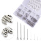 150 pcs Stainess Steel Split Cotter Pins Assortment Kit