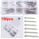 150 pcs Stainess Steel Split Cotter Pins Assortment Kit