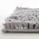 Non Slip Chenille Floor Mat Bath Mat Set Absorbent Mat Blanket - Grey