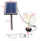 7W Solar Powered Fountain Coloured LED Water Pump with 11 Nozzles for Garden, Fountain, Birth Bath