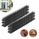 12 pcs Palstic Anti Bird Spike Scarer Anti-Cat Dog Pest Deterrent Pigeon Repellent with 3.cm Long Spikes - Black