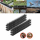 12 pcs Palstic Anti Bird Spike Scarer Anti-Cat Dog Pest Deterrent Pigeon Repellent with 3.cm Long Spikes - Black