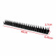 12 pcs Palstic Anti Bird Spike Scarer Anti-Cat Dog Pest Deterrent Pigeon Repellent with 3.cm Long Spikes - Black