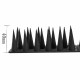 12 pcs Palstic Anti Bird Spike Scarer Anti-Cat Dog Pest Deterrent Pigeon Repellent with 3.cm Long Spikes - Black