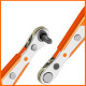 Right Angle Magnetic Screwdriver Mini Ratchet Wrench Drive High Torque Offset with Screwdriver Bits Set