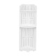 3 Tier Corner Bath Shelf Unit Organiser Stand Showers Caddy Storage Rack - Stripes Pattern