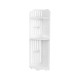 3 Tier Corner Bath Shelf Unit Organiser Stand Showers Caddy Storage Rack - Stripes Pattern