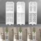 3 Tier Corner Bath Shelf Unit Organiser Stand Showers Caddy Storage Rack - Water Cube Pattern