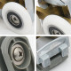 8 Pcs Shower Door Rollers Replacement Sliding Shower Door Runners Wheels for Glass - 25mm