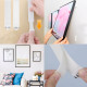 30 Pairs Damage Free Removable Wall Tape Adhesive Picture Hanging Strips Double Side Hook Loop Mounting Tapes for Decorations