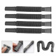 5 Pcs Collapsible Flexible Drainage Waste Water Pipes for Caravan Motorhome Kitchen Bathroom - Grey