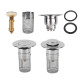 2 Pack Bathroom Sink Stopper Stainless Steel Sink Filter Plugs Plugs Pop Up Drain Stoppers for Wash Basins Bathroom Kitchen Sink