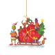 20 pcs Merry Christmas Grinch Ornament Xmas Tree Hanging Figure Decoration Pendants