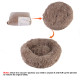 Detachable and Washable Comfy Donut Extra Large Dog Cat Beds Warm Bed Pet Round Plush Puppy Beds - 100cm Pink