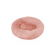 Detachable and Washable Comfy Donut Extra Large Dog Cat Beds Warm Bed Pet Round Plush Puppy Beds - 100cm Pink