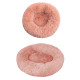 Detachable and Washable Comfy Donut Extra Large Dog Cat Beds Warm Bed Pet Round Plush Puppy Beds - 100cm Pink