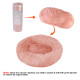 Detachable and Washable Comfy Donut Extra Large Dog Cat Beds Warm Bed Pet Round Plush Puppy Beds - 100cm Pink