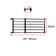 Retractable Pet Small Dog Safety Gate Baby Barrier Door Stair Fence Guard for Indoor - Black