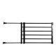 Retractable Pet Small Dog Safety Gate Baby Barrier Door Stair Fence Guard for Indoor - Black