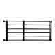 Retractable Pet Small Dog Safety Gate Baby Barrier Door Stair Fence Guard for Indoor - Black