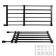 Retractable Pet Small Dog Safety Gate Baby Barrier Door Stair Fence Guard for Indoor - Black