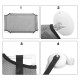 Cat Window Hammocks Sunny Seat Window Cat Perches Mounted Cat Bed with Suction Cups - Black Double Layers