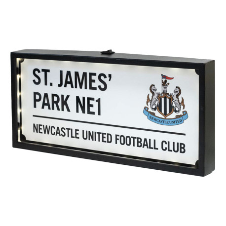 Newcastle United FC Metal LED Street Sign