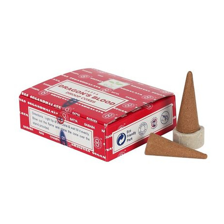 Dragon's Blood Satya Incense Dhoop Cones 12's Box