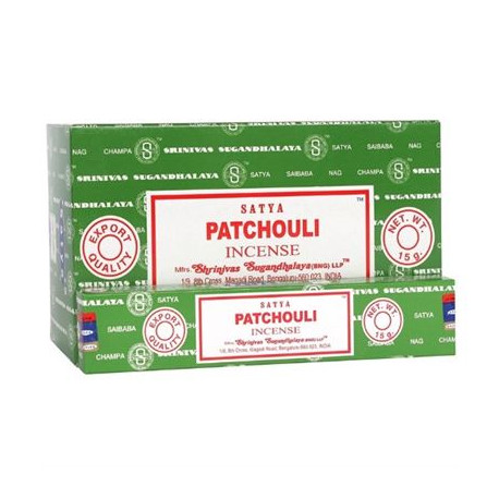 Patchouli Satya Incense Sticks 15g Box of Twelve Special Offer