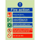 5 Point Fire Action Notice - Do Not Use Lifts