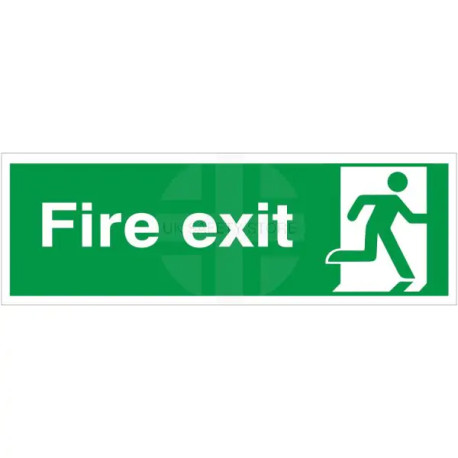 Final Fire Exit Man Right Sign