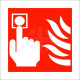 Fire Alarm Symbol Sign - Square