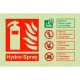 Hydro-Spray Fire Extinguisher Sign