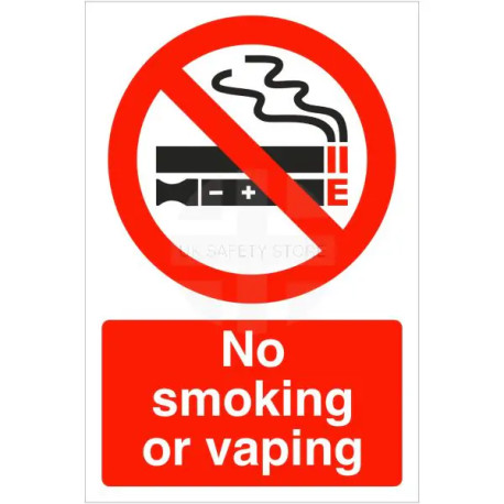 No Smoking Or Vaping Sign