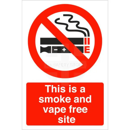 This Is A Smoke And Vape Free Site Sign