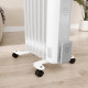 1.5kW Nine Fin Oil-Filled Radiator - White