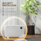 1200W Electric Convector Heater, Freestanding or Wall Mounted, Space Heater with Adjustable Thermostat, Timer, White