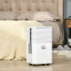 12L/Day 2000ML Portable Quiet Dehumidifier for Home Laundry Room Bedroom Basement, Electric Moisture Air De-Humidifier with 3 Mo