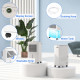 12L/Day Dehumidifier with Continuous Drainage, 1.6L Water Tank, 24H Timer, Digital Humidity Display, Humidity Light, Dehumidifie