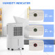 12L/Day Dehumidifier with Continuous Drainage, 1.6L Water Tank, 24H Timer, Digital Humidity Display, Humidity Light, Dehumidifie