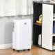 12L/Day Dehumidifier with Continuous Drainage, 2.5L Water Tank, 24H Timer, Humidity Display, for Home Damp, Condensation, Mould 