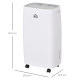 12L/Day Dehumidifier with Continuous Drainage, 2.5L Water Tank, 24H Timer, Humidity Display, for Home Damp, Condensation, Mould 