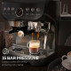 15 Bar Coffee Machine, with Adjustable Grind, Steamer and Accessories