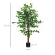 150cm Artificial Tree, Indoor Outdoor Fake Ficus with Pot for Home Office Living Room Decor