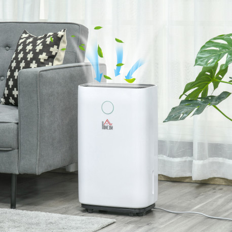 16L/Day Portable Dehumidifier for Home, with LED Screen, Sleep Mode, 24H Timer, Electric Air Dehumidifier for Damp Laundry Bedro