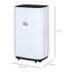 16L/Day Portable Dehumidifier for Home, with LED Screen, Sleep Mode, 24H Timer, Electric Air Dehumidifier for Damp Laundry Bedro